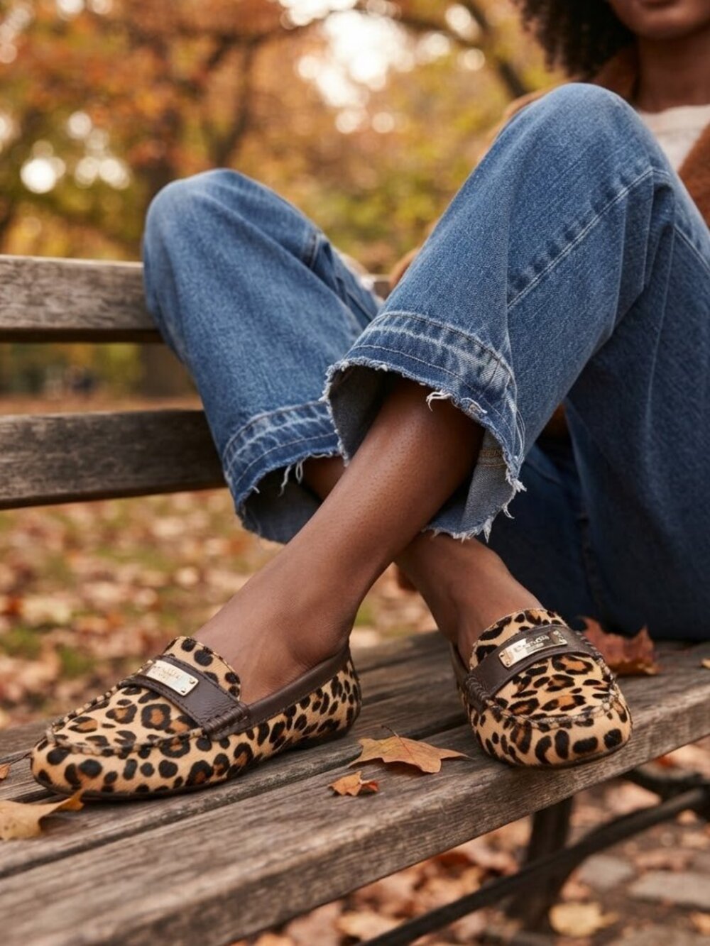 NWOT Coach loafer 7 calf hair